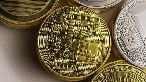 Plan rotatif de Bitcoins (cryptomonnaie numérique)