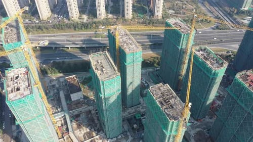 Obra en construcción en la ciudad