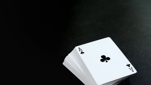 Deck of Playing Cards with Ace of Clubs