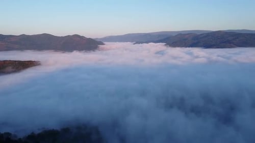 Above Clouds Aerial View