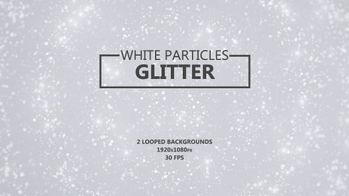 White Glitter Particles