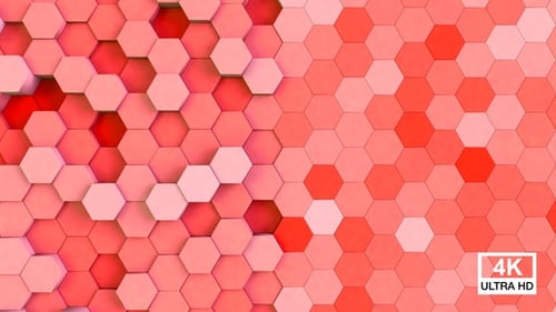 Hexagonal Background Red V2