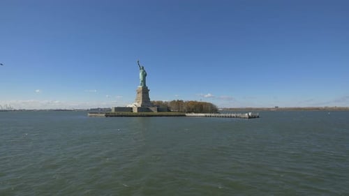 Liberty Island with the Statue of Liberty