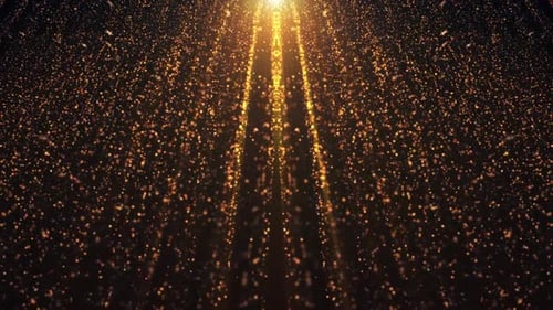 Animated Golden Particle Curtain Backgrounds for Awards and Celebrations
