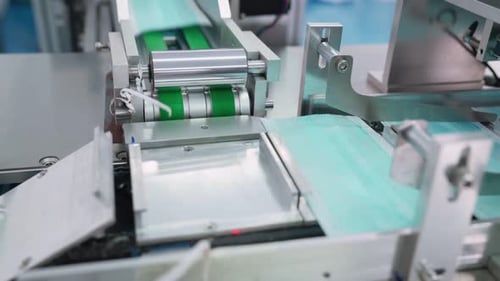 Face Mask Production Line in Modern Factory