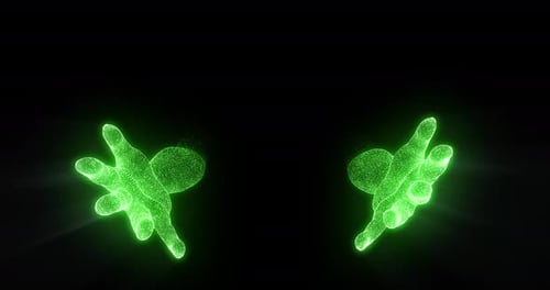 Réseau d'intelligence artificielle Hand Green, technologie de circuit de ligne Ai, transfert de données, résumé