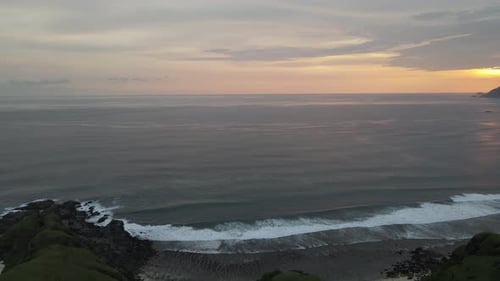 Sunset waves