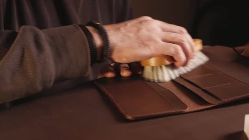 Beautiful Genuine Leather Purse Leather Workshop with your Own Hands DIY Instruction Manual Labor