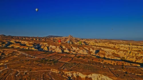 Early Morning Hot Air Ballooning at Goreme Cappadocia Turkey