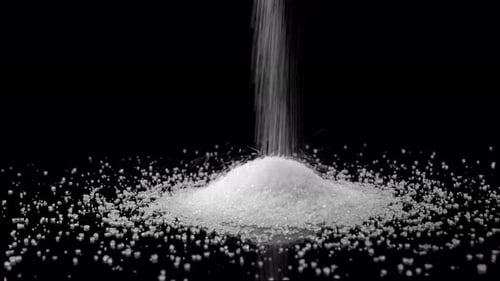 Granulated Sugar Pouring.