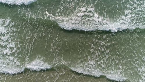 Sea Wave Beach Aerial
