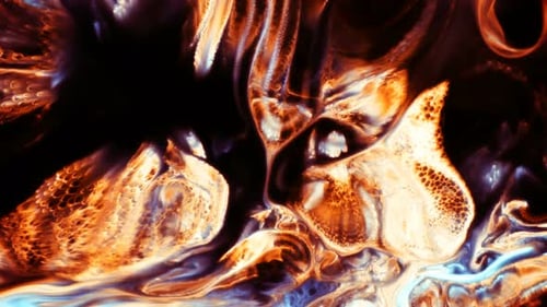 Explosion d'encre colorée abstraite