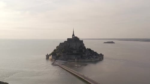 Famous French Landmark Mont Saint Michel Located