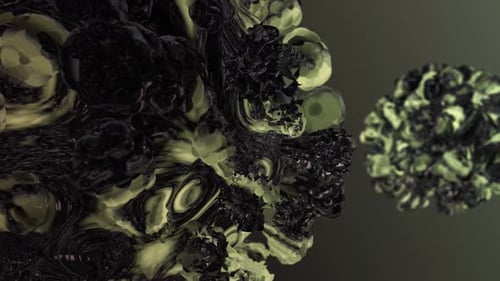 4K Mutiertes Corona-Virus Covid 19-Makro