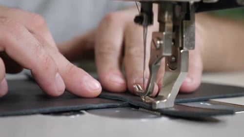 Sewing Leather Products DIY Handmade, Bag, Business, Craft. Small Private Leather Manufacture
