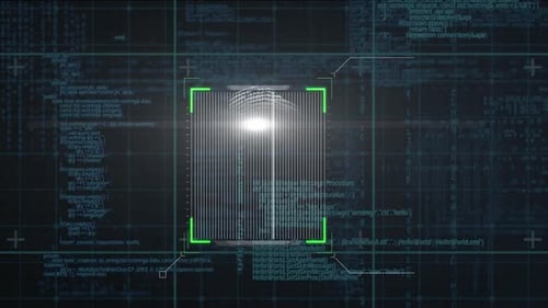 Fingerprint being scanned