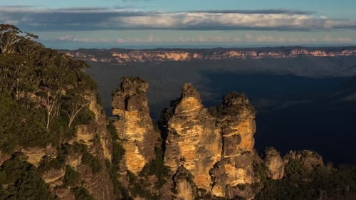 Rock Formation Landscape in a Mountainous Region