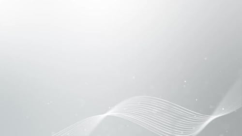A Beautiful Clean White Flowing Lines Distorted With Dust Particles