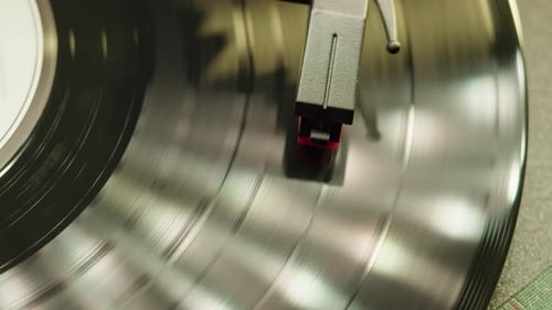 Vinyl Record Closeup