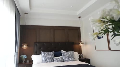 Modern Bedroom Interior With Elegant Design and Lighting