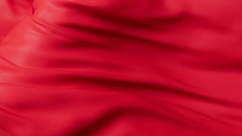 Elegant Red Silk Fabric Waving Motion Background