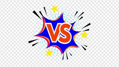 Comic Style Versus Screen with Dynamic Pop Art Animation