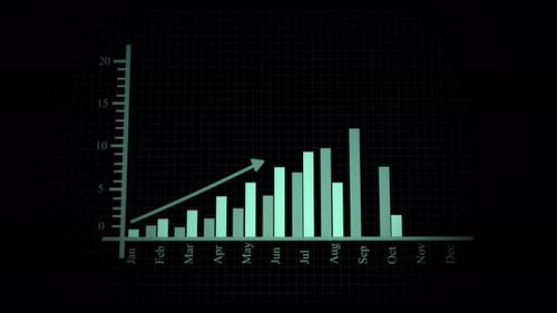 Business graph growing success. _05