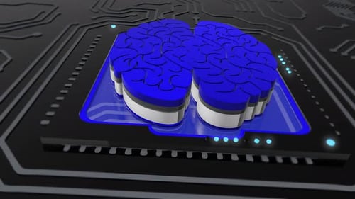 Digital Brain Artificial Intelligence Network Connection 5