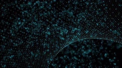 Dynamic Flowing Particle Wave Network Background