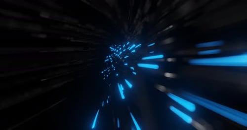 Futuristic Abstract Hyperspeed Tunnel Animation