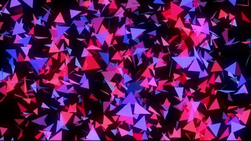 Abstract Colorful Triangle Glow Red Blue Background