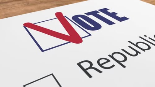 Marking a Choice on Political Voting Ballot Paper