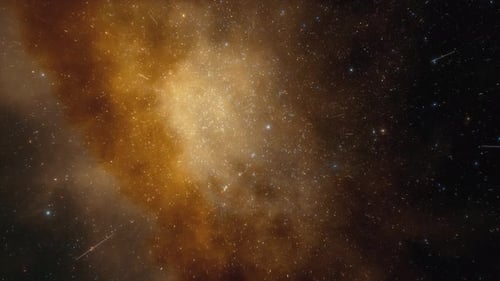 Cosmic Journey Through Starfield and Nebula Hyperspace