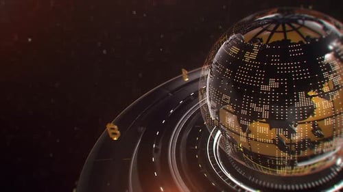 News Economics Broadcast Background Right 4k Loop