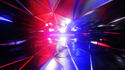 HD Abstract Geometry Animation | Futuristic Digital Technology Background Loop