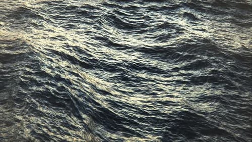 Meer- oder Ozeanwellen. Realistisch aussehende Landschaft mit unendlichem Salzwasserbecken.