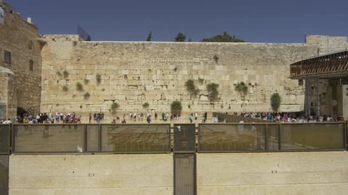 Wailing Wall seen from the Western Wall Plaza