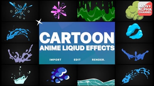 Anime Liquid Effects Pack for Video
