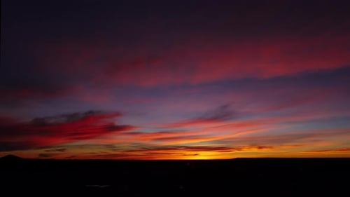 Colorful Red and Blue Sunrise Timelapse