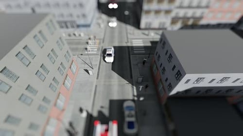 A Convoy of Fire Trucks and Policemen in the City Rush To the Challenge