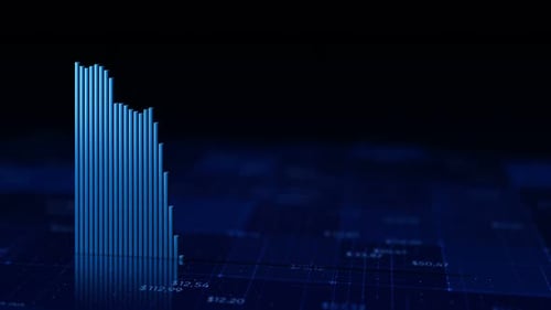 Financial Chart Shows the Fall on Markets