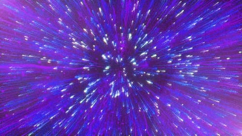 Abstract Futuristic Light Particles Bursting Background Loop