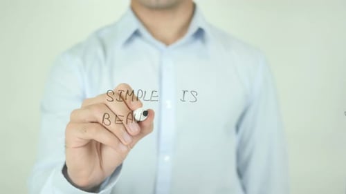 La simplicité est belle, écrire à l'écran