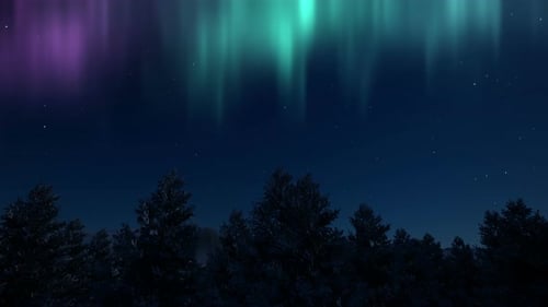 Fantasy Northern Lights Aurora Nature Scenery