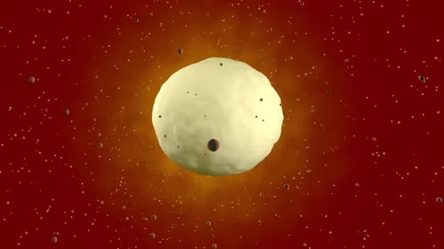 Animated Cell Division Process with Dynamic Spheres