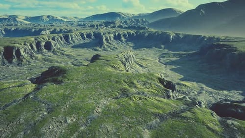 Mountain Scenery with Dry Grass in Afghanistan