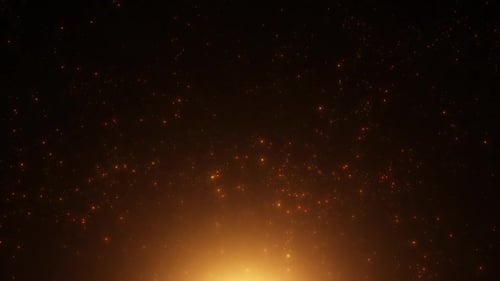 Rising Golden Particle Dust Abstract Background Animation