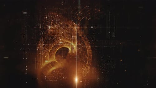 Futuristic Data Matrix Simulation Vertical Background 09
