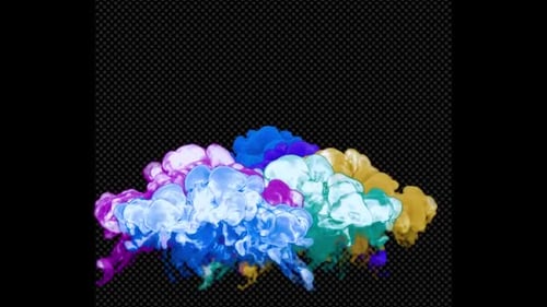 Multicolored Colorful Smoke Explosions