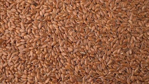 Many Flax Seeds Rotating Background